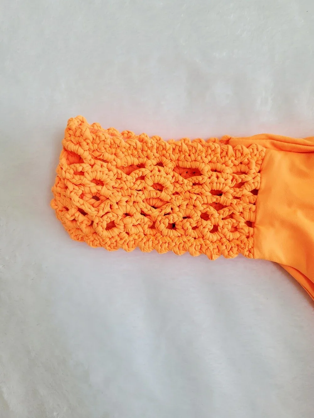 Frankies Bikinis Tanner Cheeky Swim Bikini Bottom Size S Sunset Sun Orange